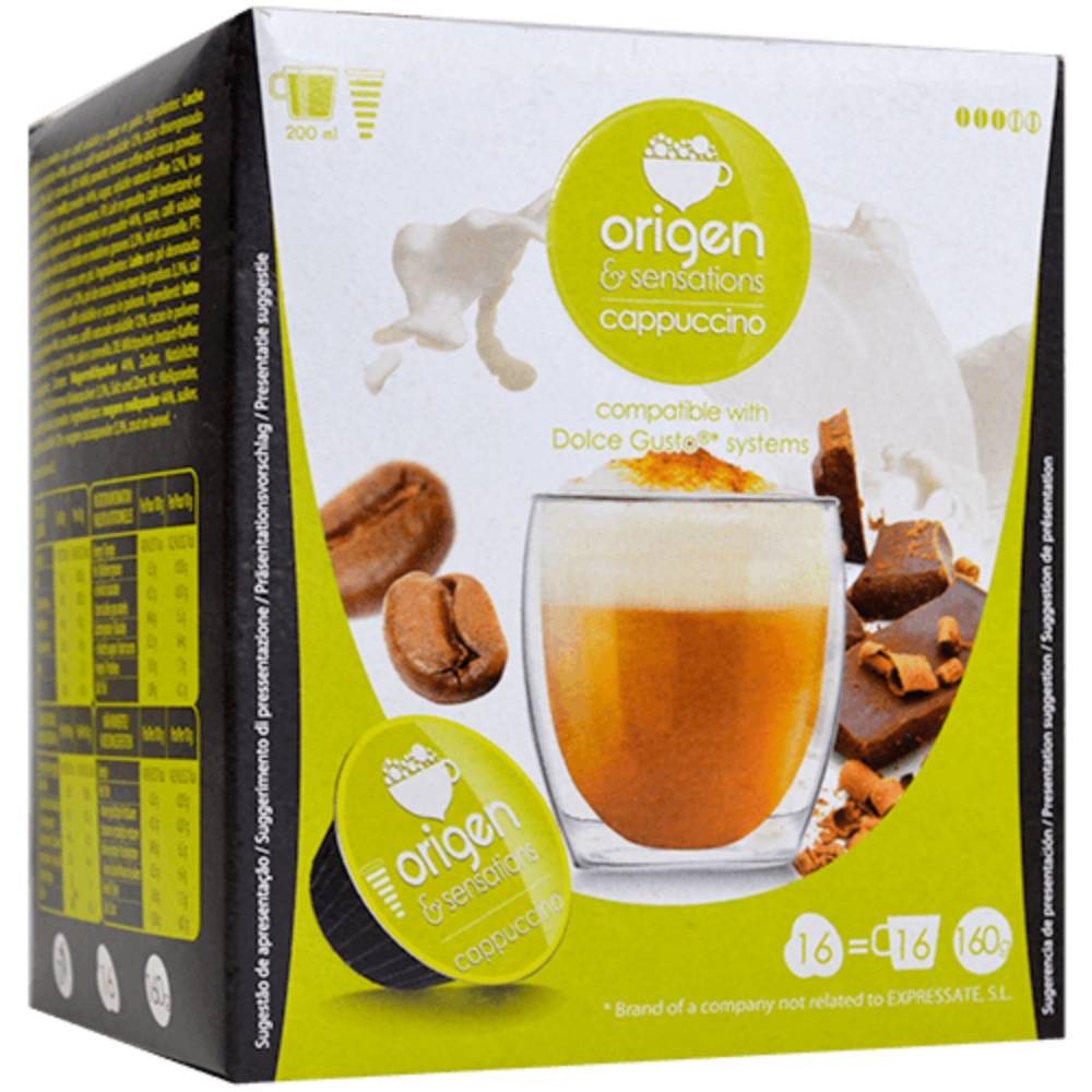 Comprar Cápsula de café cappuccino Origen \u0026amp; sensations en bonÀrea  online | Directo del campo