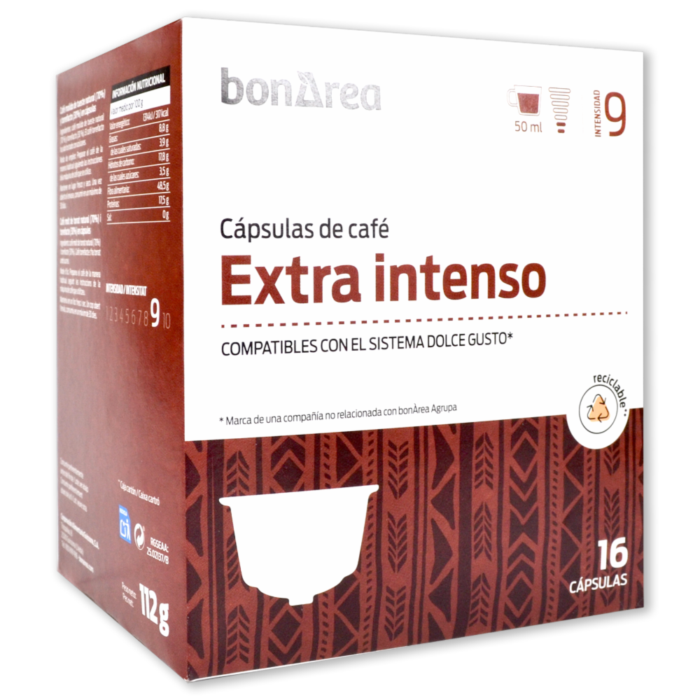 Comprar Cápsula de café extra intenso molido en bonÀrea online | Directo  del campo