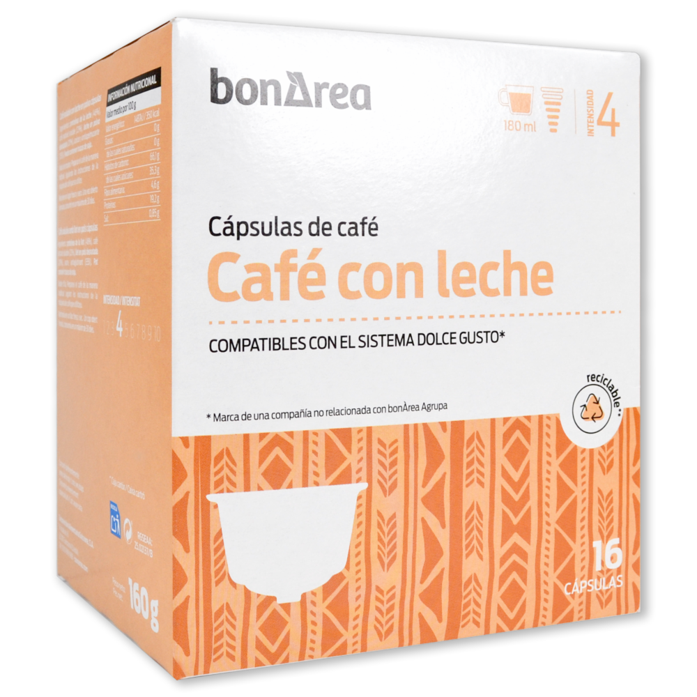 Comprar Cápsula de café con leche molido en bonÀrea online | Directo del  campo