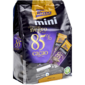 Chocolatinas de chocolate negro 85% cacau Tirma